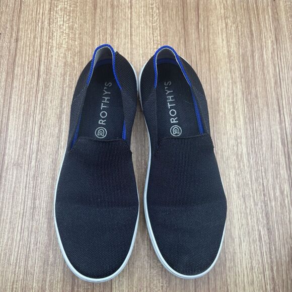 Rothy’s The Original Slip On Sneaker Black Women’s Size 9.5 - Picture 8 of 9